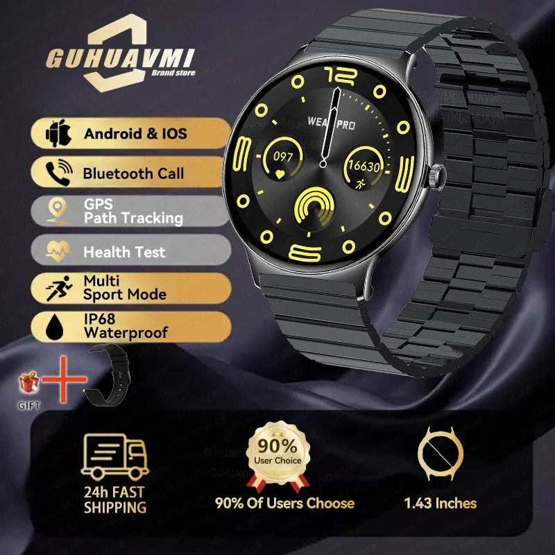 1.43" Full Touch Smartwatch for Women with Bluetooth Calling – Fitness & Sports Watch, Stylish Ladies Gift (2025)