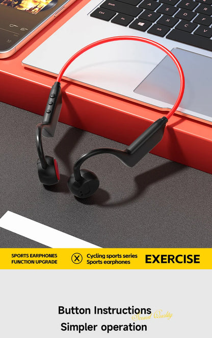 OnePlus Knochenschall Bluetooth Kopfhörer – Kabelloses Open-Ear Headset, Freisprechfunktion, Wasserdichte Sport-Kopfhörer mit Mikrofon