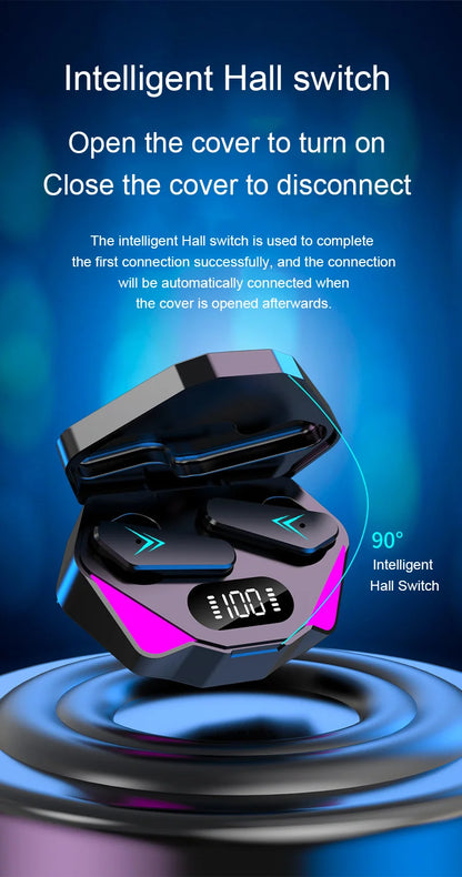Bluetooth TWS Gaming-Ohrhörer – Kabelloser HiFi 9D Stereo Sound mit Mikrofon, Bass-Audio-Kopfhörer für Xiaomi & Lenovo