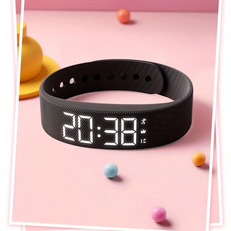 Herren- & Damen-Fitness-Smartwatch – Schrittzähler, Multi-Sport-Modi, Pedometer & stilvolles elektronisches Armband