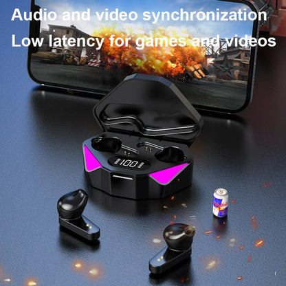 Bluetooth TWS Gaming-Ohrhörer – Kabelloser HiFi 9D Stereo Sound mit Mikrofon, Bass-Audio-Kopfhörer für Xiaomi & Lenovo