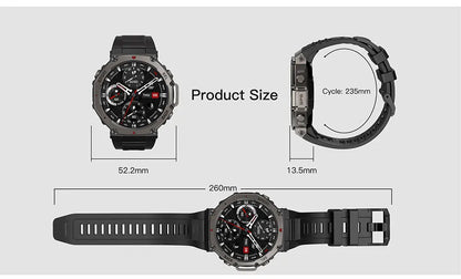 Outdoor-Smartwatch – GPS, AMOLED-Display, Kompass & 5ATM Wasserdicht