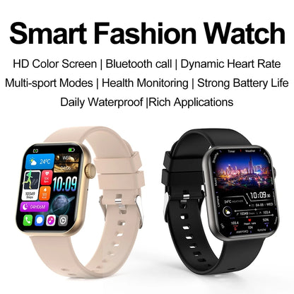 Damen-Smartwatch mit vollständiger Touch-Funktion und Bluetooth-Anruffunktion – Wasserdichter Fitness-Tracker und Sportuhr für Damen