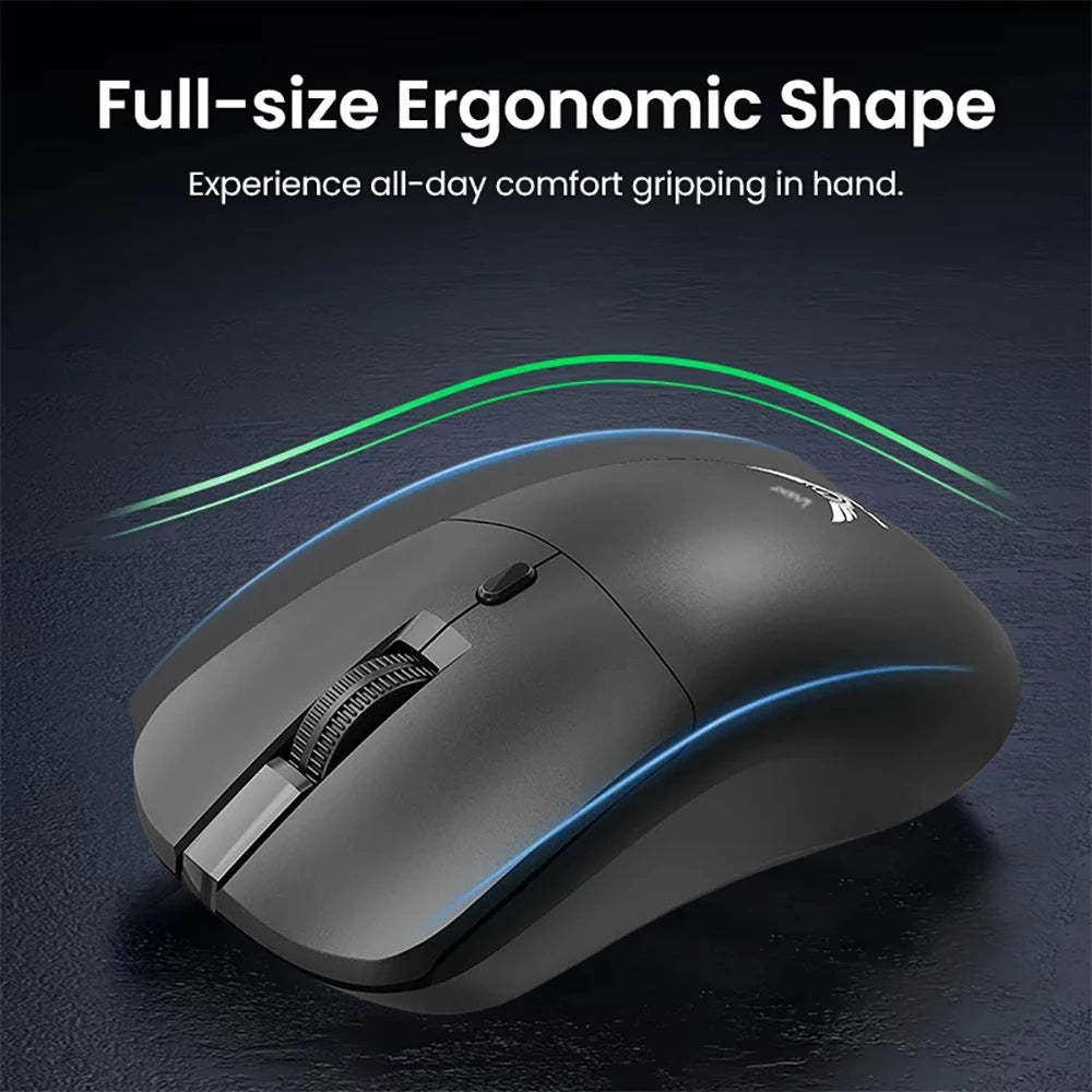 2.4G Trådløs Ergonomisk Mus – Justerbar DPI (800–1600), Optisk Gamingmus til PC & Laptop