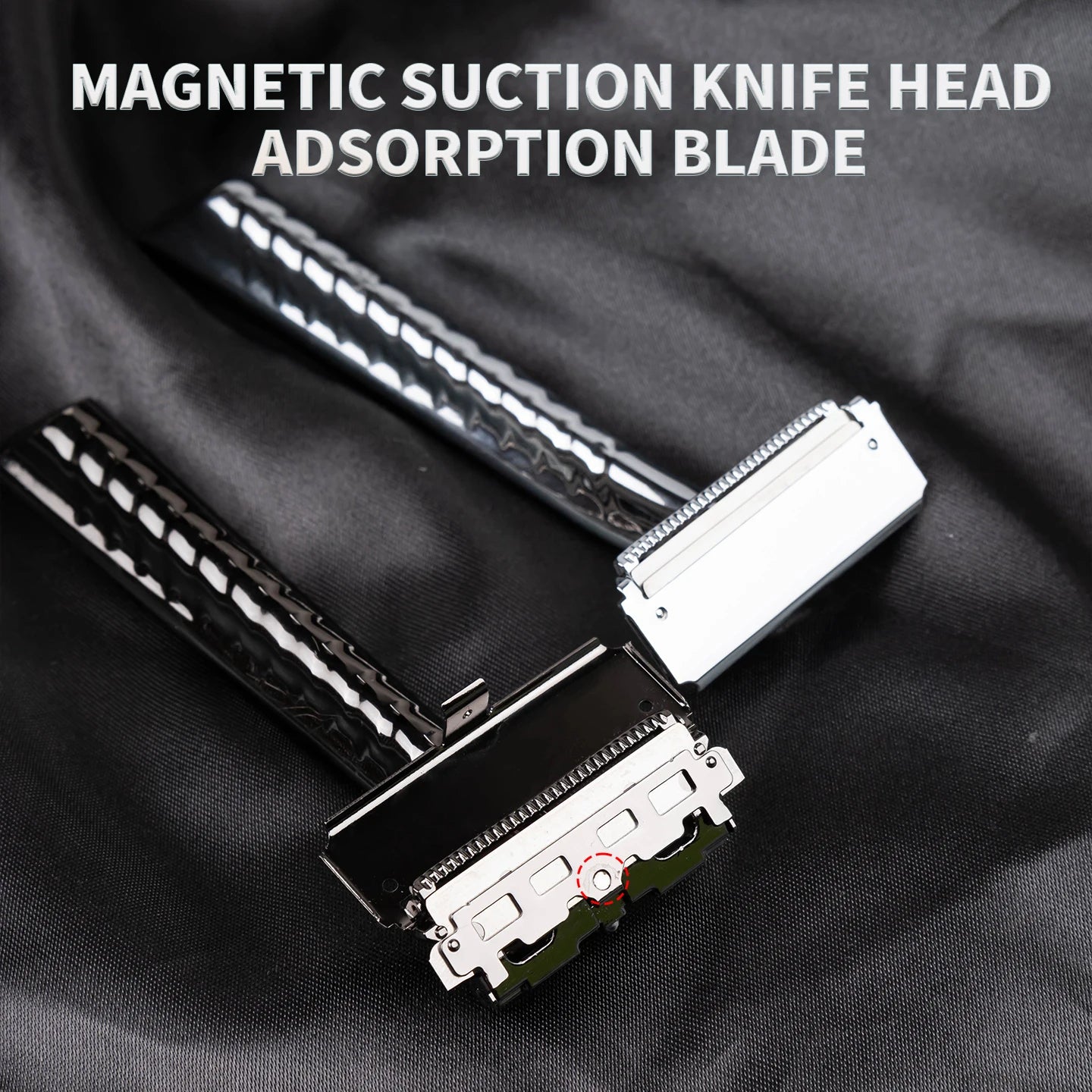 Klassisk sikkerhedsbarbermaskine i metal (kompatibel med halve barberblade)