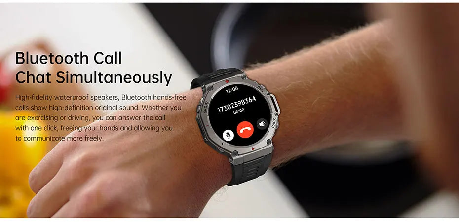 Outdoor-Smartwatch – GPS, AMOLED-Display, Kompass & 5ATM Wasserdicht