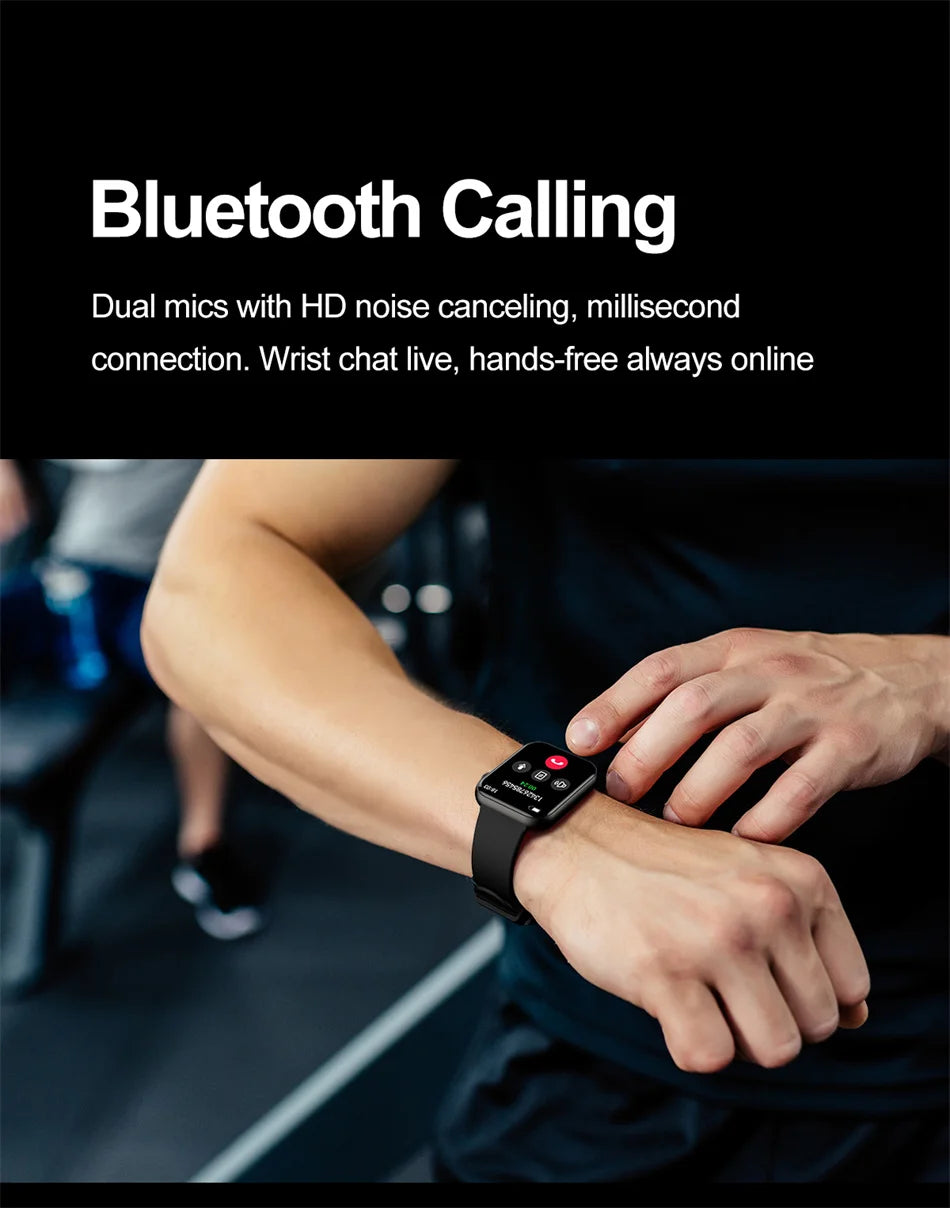 Damen-Smartwatch mit vollständiger Touch-Funktion und Bluetooth-Anruffunktion – Wasserdichter Fitness-Tracker und Sportuhr für Damen