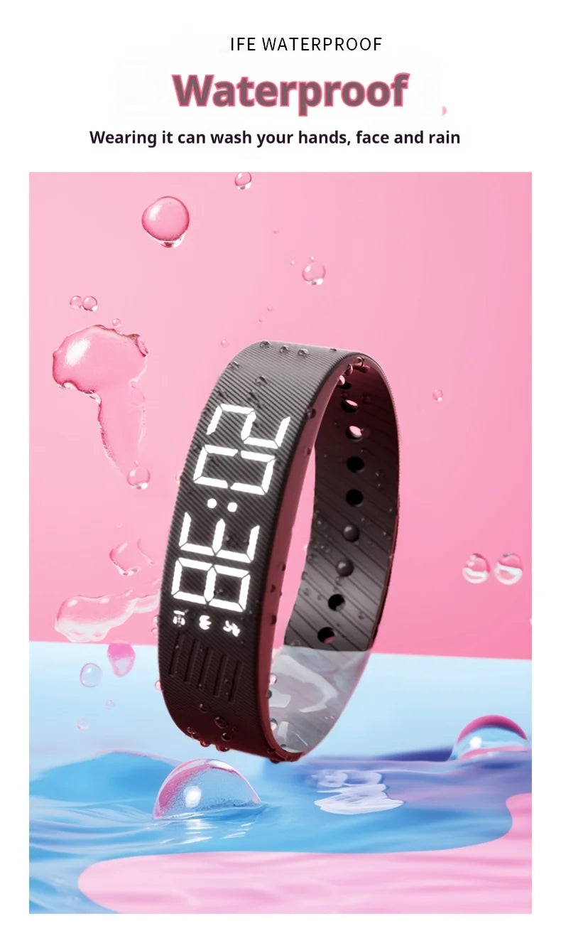 Herren- & Damen-Fitness-Smartwatch – Schrittzähler, Multi-Sport-Modi, Pedometer & stilvolles elektronisches Armband