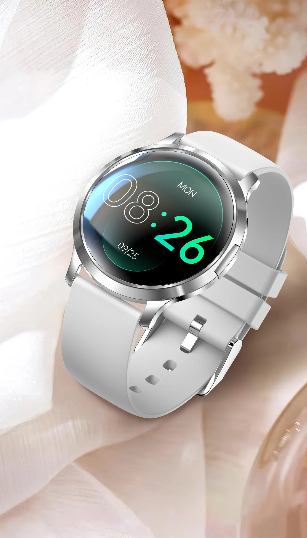 1,32" ultratyndt AMOLED-smartwatch til kvinder med Bluetooth-opkald – Brugerdefinerede urskiver, aktivitetsmåler, luksusdesign