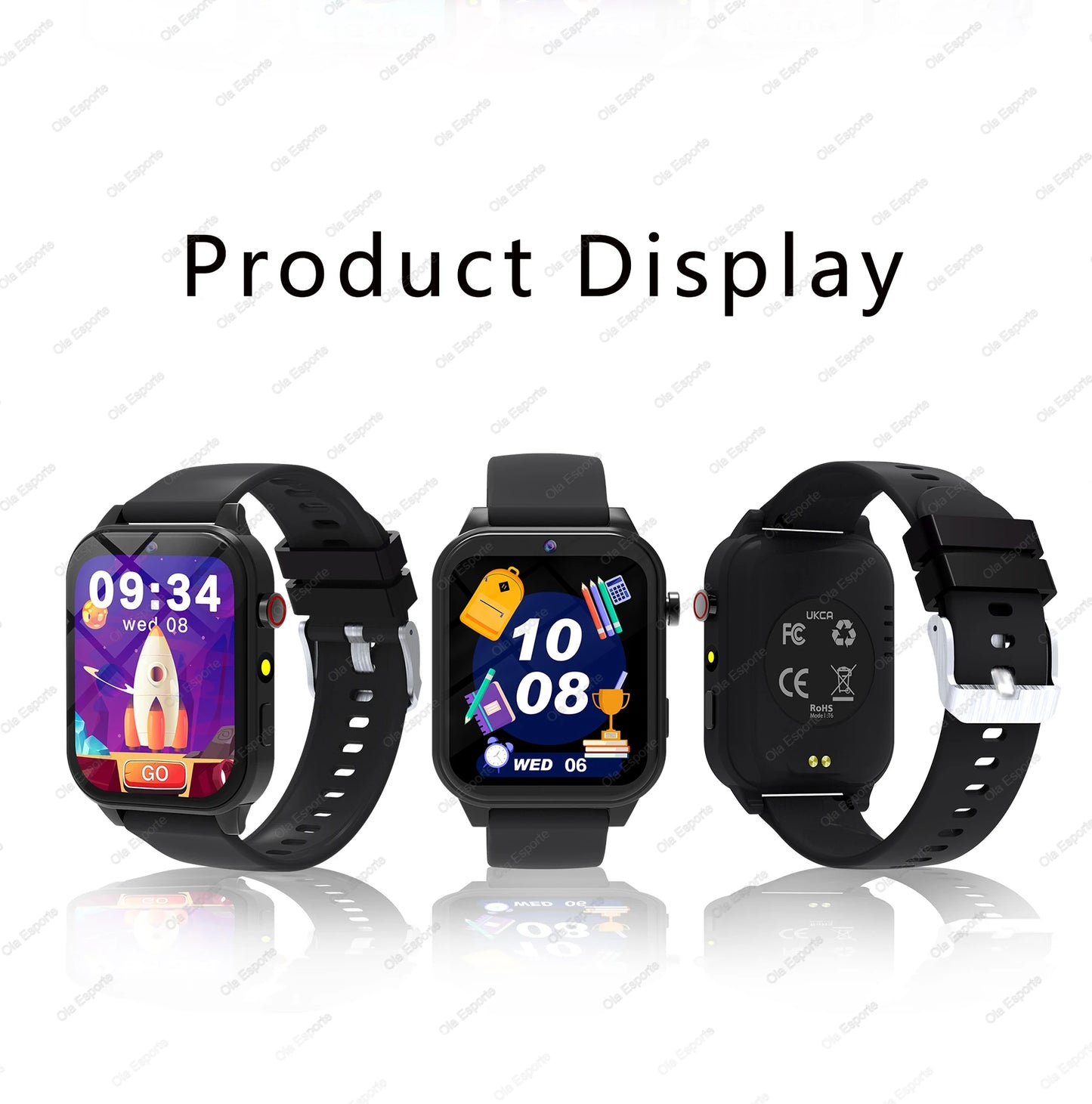 Kinder-Smartwatch mit 1,83"-Display, Kamera und 18 Spielen