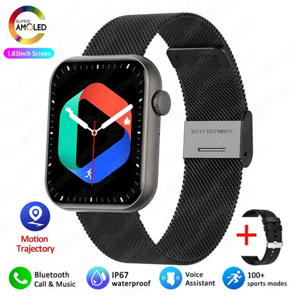 Damen-Smartwatch mit vollständiger Touch-Funktion und Bluetooth-Anruffunktion – Wasserdichter Fitness-Tracker und Sportuhr für Damen