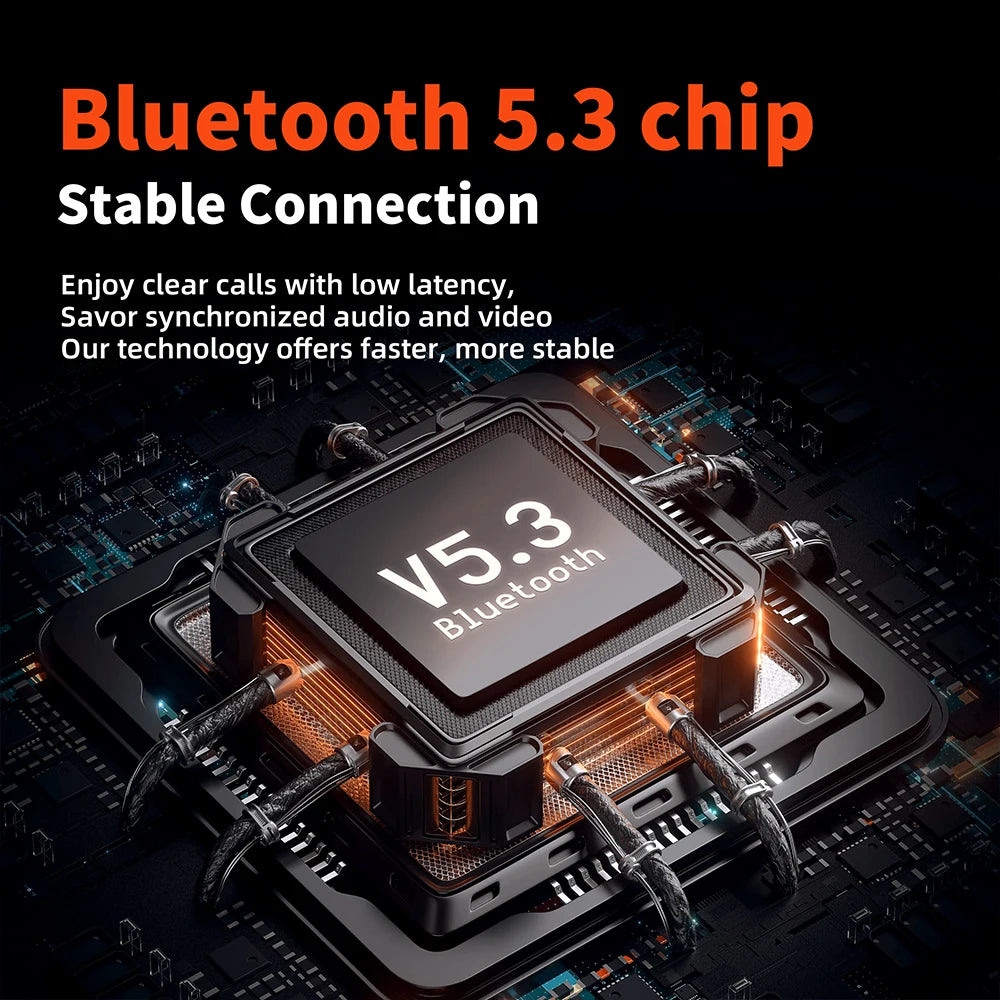 QERE E80 Kabellose Over-Ear-Kopfhörer – Bluetooth 5.3, ANC-Geräuschunterdrückung, Hi-Res Audio, 70 Std. Wiedergabezeit, 40-mm-Treiber