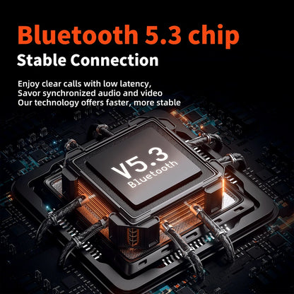 QERE E80 Kabellose Over-Ear-Kopfhörer – Bluetooth 5.3, ANC-Geräuschunterdrückung, Hi-Res Audio, 70 Std. Wiedergabezeit, 40-mm-Treiber