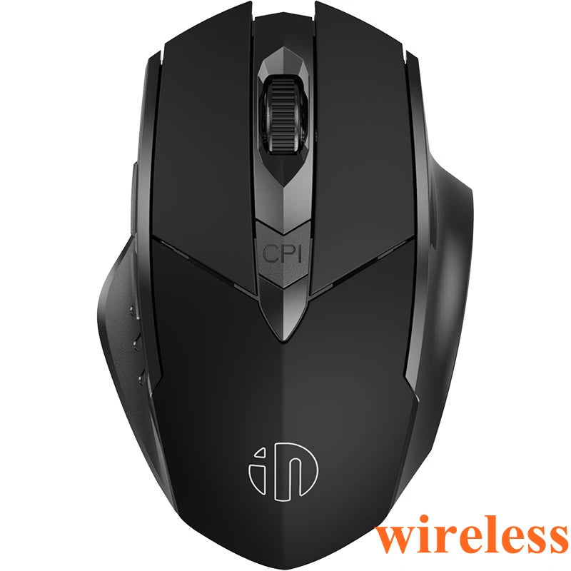 Tri-Mode Wireless Mouse (Bluetooth 5.0/4.0 + 2.4G) – Rechargeable, Silent Click, Adjustable DPI (1000–1600)