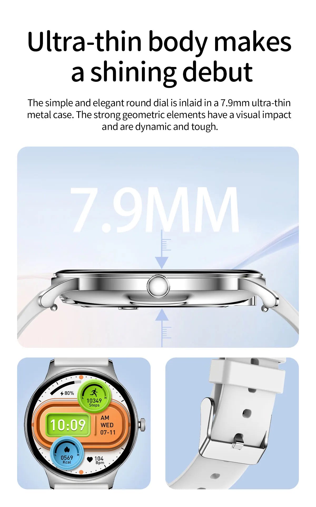 1.43" Full Touch Smartwatch for Women with Bluetooth Calling – Fitness & Sports Watch, Stylish Ladies Gift (2025)