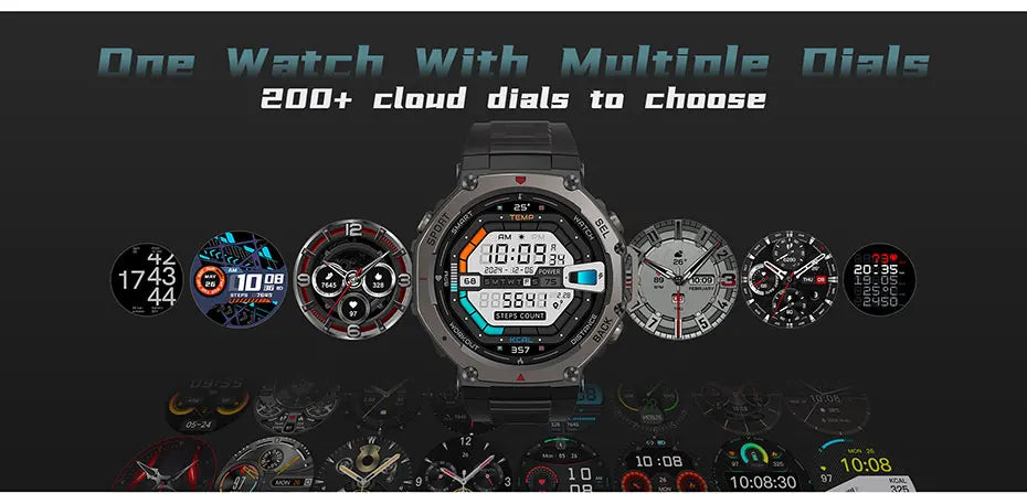 Outdoor-Smartwatch – GPS, AMOLED-Display, Kompass & 5ATM Wasserdicht