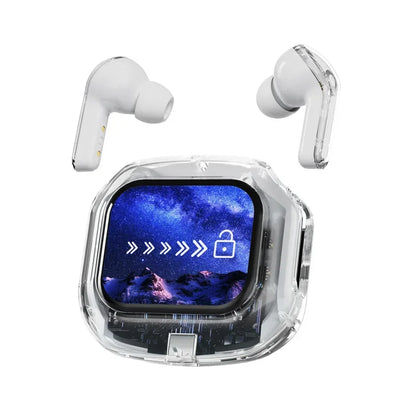 True Wireless Bluetooth 5.4 Earbuds – ANC Noise-Cancelling, HD Stereo Bass, Gamer Headset with LED Touch Control