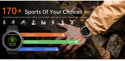 Outdoor-Smartwatch – GPS, AMOLED-Display, Kompass & 5ATM Wasserdicht