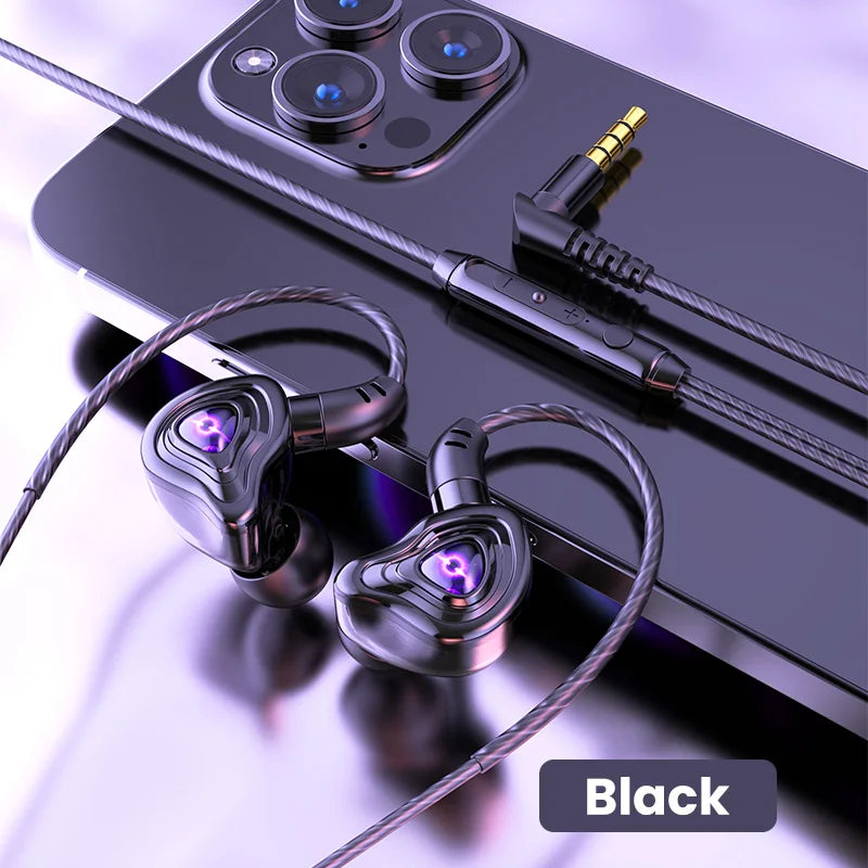 Hochwertige kabelgebundene In-Ear-Kopfhörer mit integriertem Mikrofon – für Telefon & Computer, 2 Farboptionen