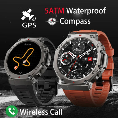 Outdoor-Smartwatch – GPS, AMOLED-Display, Kompass & 5ATM Wasserdicht