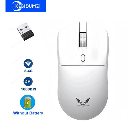 2.4G Trådløs Ergonomisk Mus – Justerbar DPI (800–1600), Optisk Gamingmus til PC & Laptop