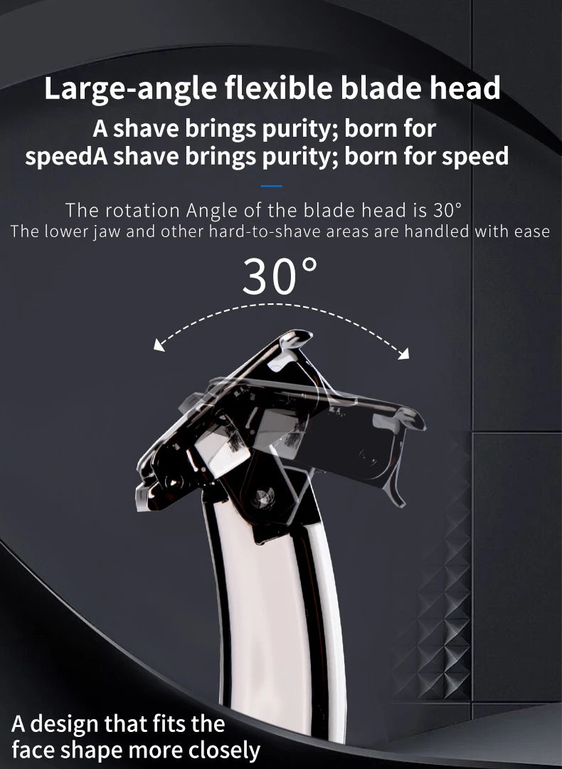 Klassisk sikkerhedsbarbermaskine i metal (kompatibel med halve barberblade)