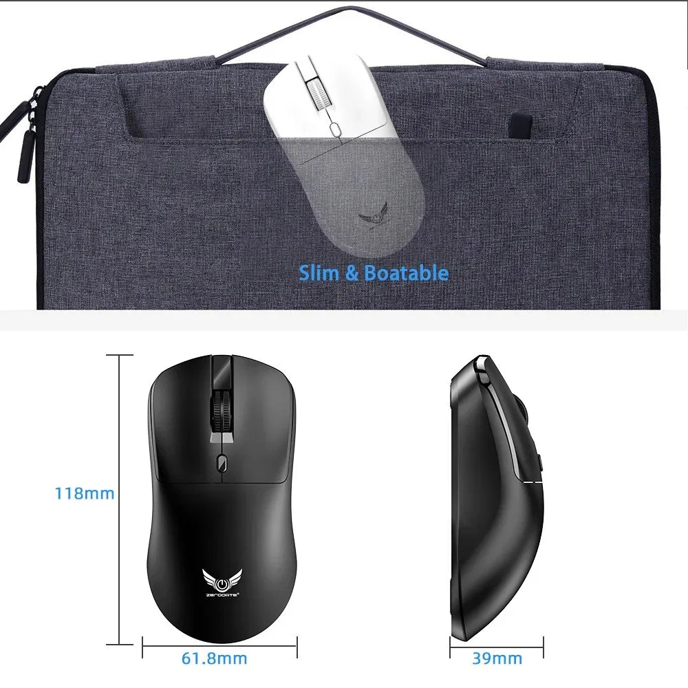 2.4G Trådløs Ergonomisk Mus – Justerbar DPI (800–1600), Optisk Gamingmus til PC & Laptop