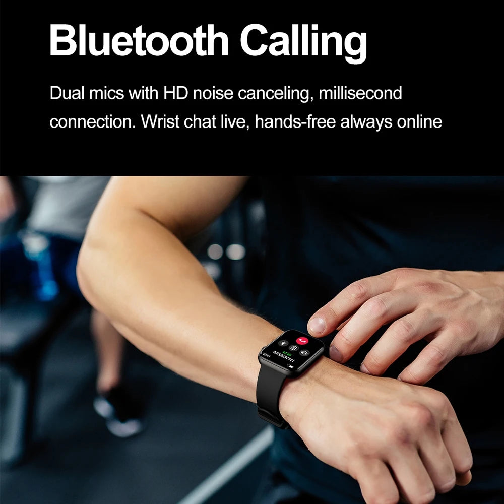Damen-Smartwatch mit vollständiger Touch-Funktion und Bluetooth-Anruffunktion – Wasserdichter Fitness-Tracker und Sportuhr für Damen