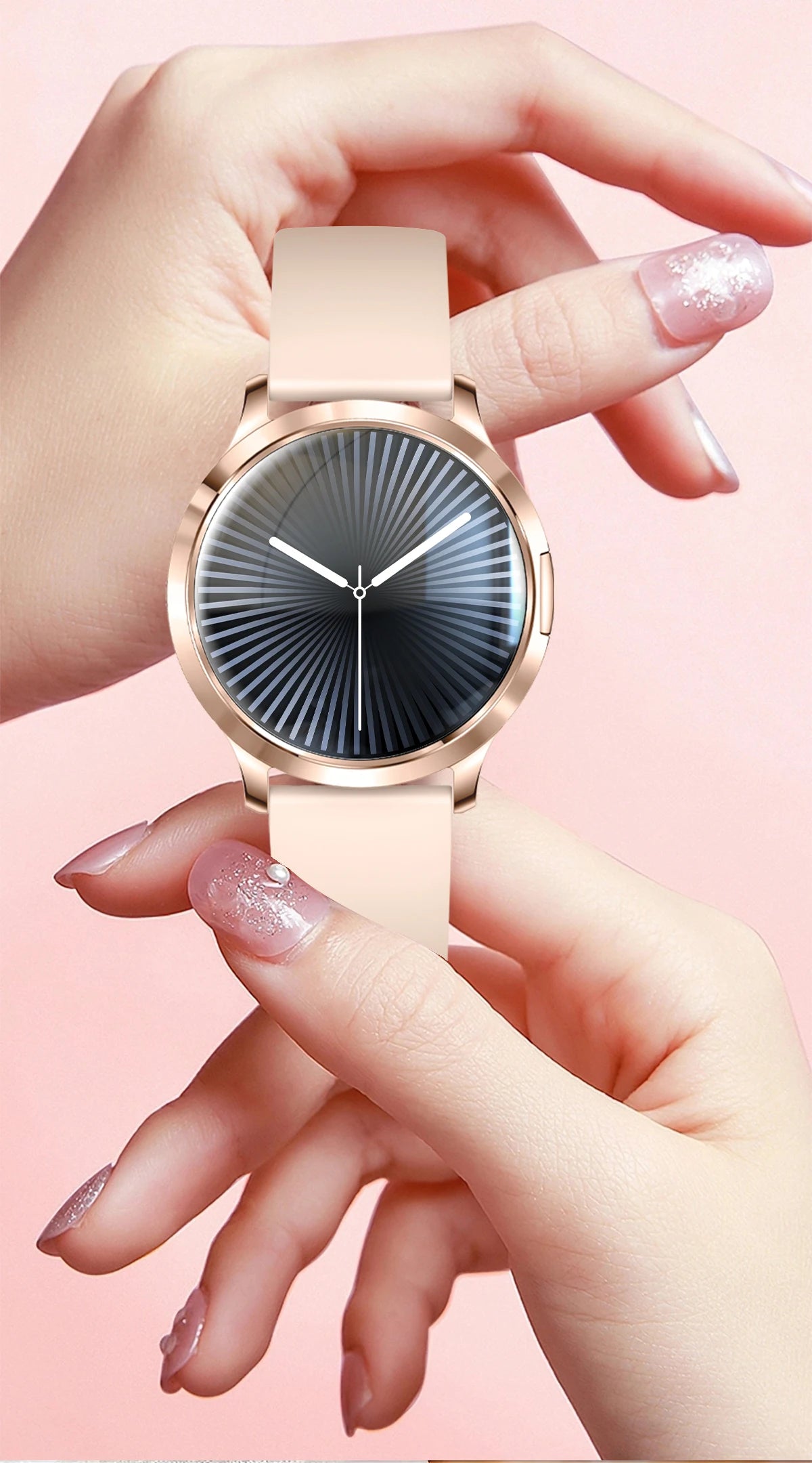 1,32" ultratyndt AMOLED-smartwatch til kvinder med Bluetooth-opkald – Brugerdefinerede urskiver, aktivitetsmåler, luksusdesign