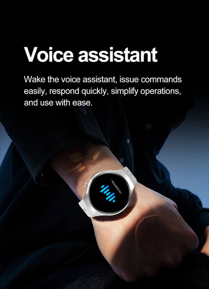 Herren-Smartwatch mit Full Touch, Bluetooth-Anrufen, Kompass und Taschenlampe – Fitness-Tracker und Herzfrequenzmesser, wasserdicht