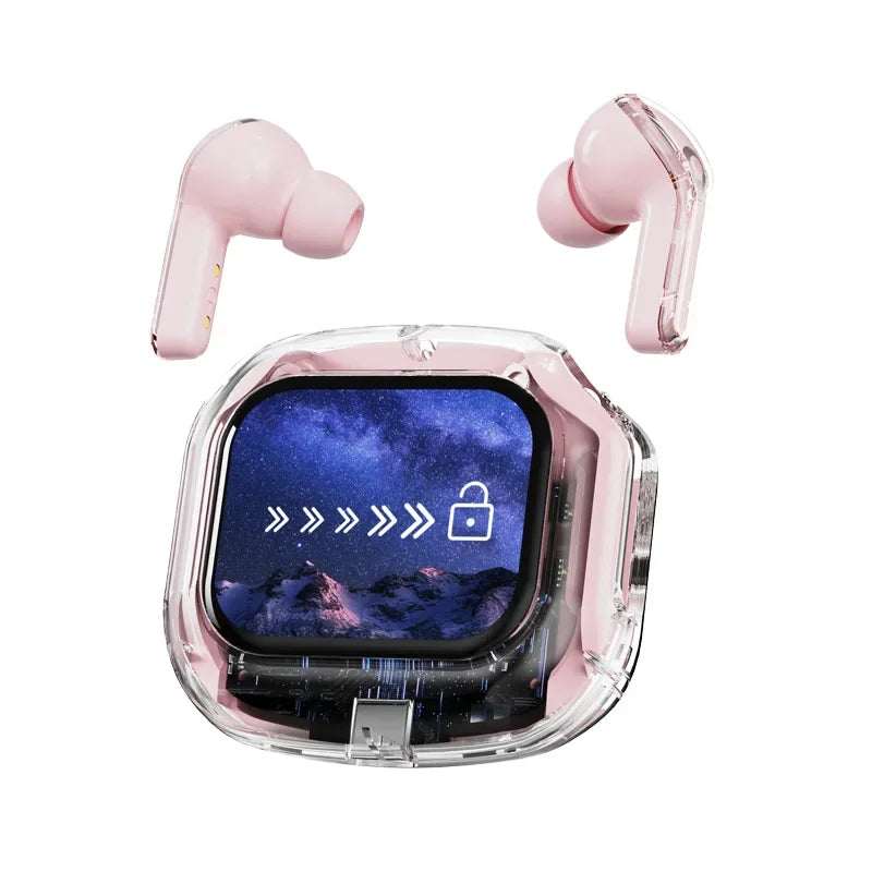True Wireless Bluetooth 5.4 Earbuds – ANC Noise-Cancelling, HD Stereo Bass, Gamer Headset with LED Touch Control