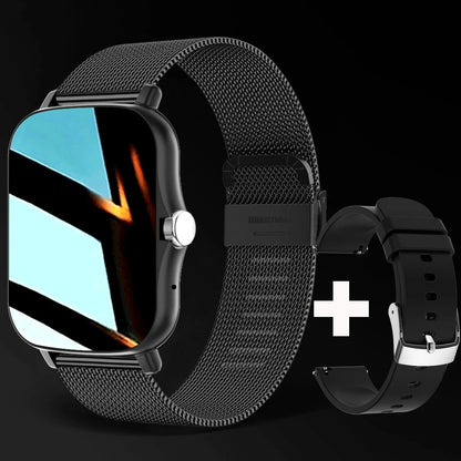 1,83" HD Smartwatch med Bluetooth-opkald og notifikationer – Sportstilstande, musikstyring, til Android og iOS (Unisexgave)