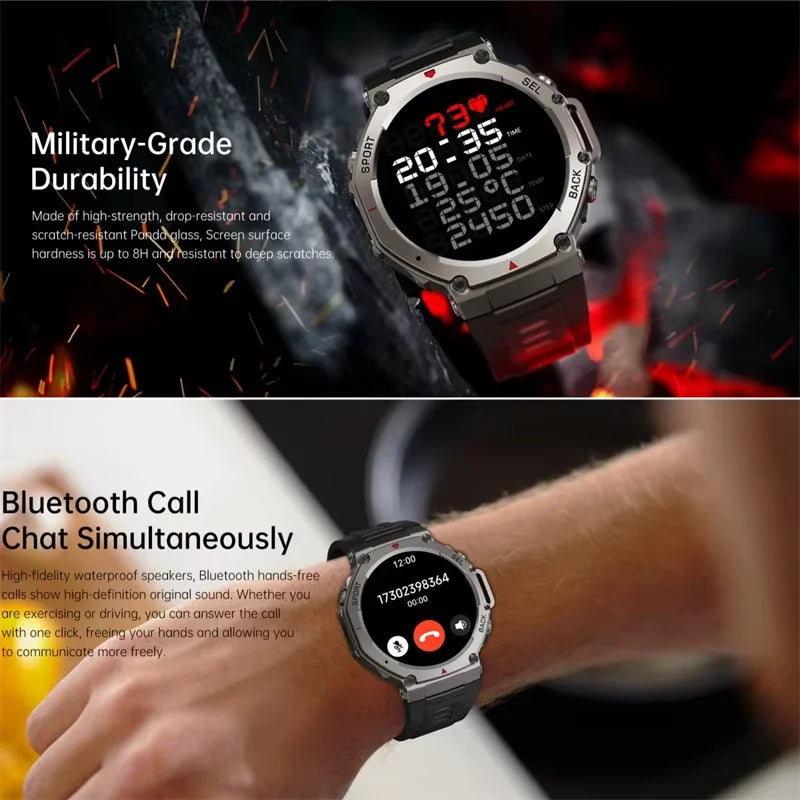 Outdoor-Smartwatch – GPS, AMOLED-Display, Kompass & 5ATM Wasserdicht