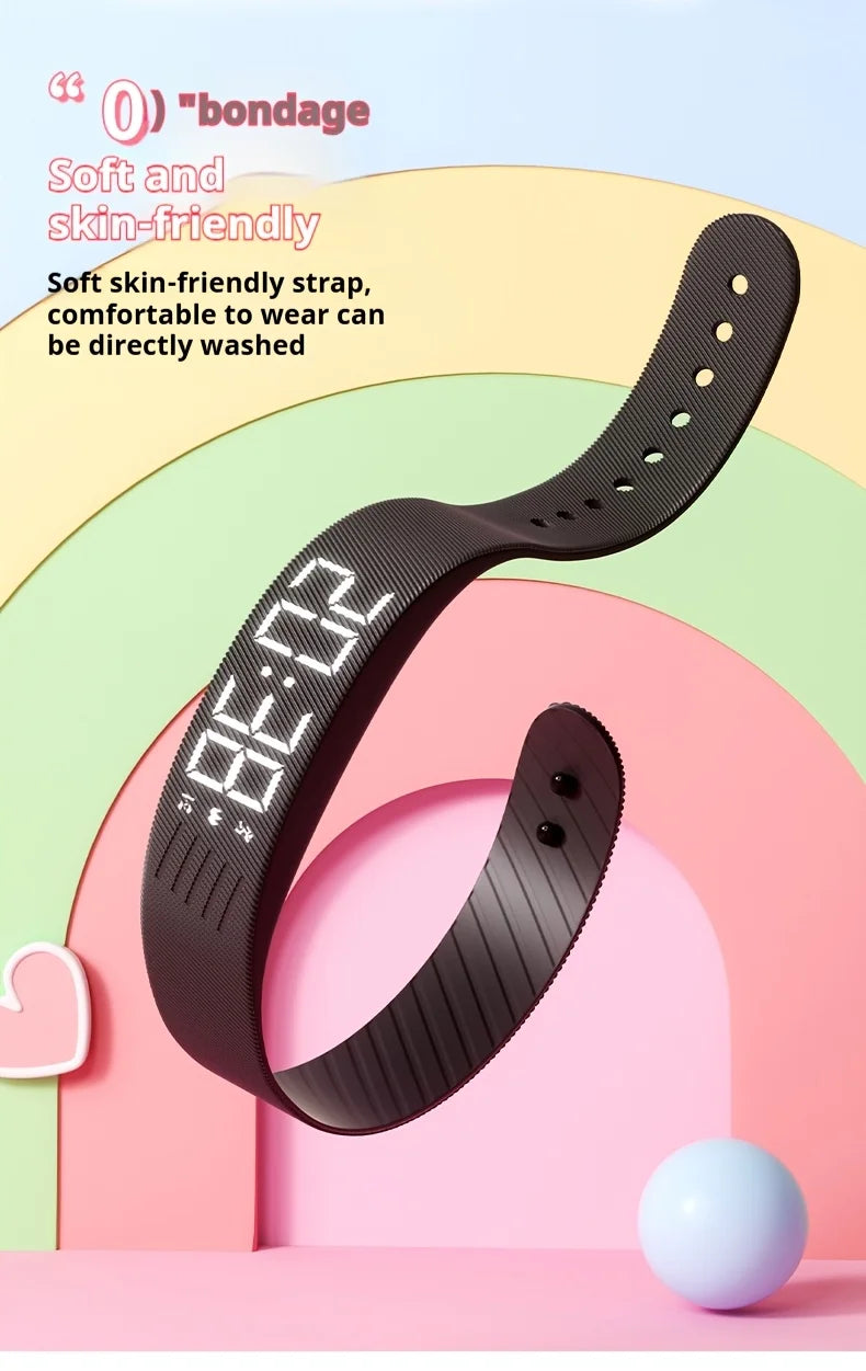 Herren- & Damen-Fitness-Smartwatch – Schrittzähler, Multi-Sport-Modi, Pedometer & stilvolles elektronisches Armband