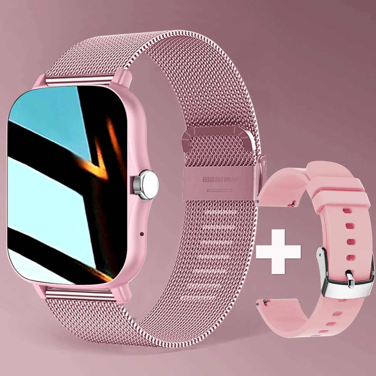 1,83" HD Smartwatch med Bluetooth-opkald og notifikationer – Sportstilstande, musikstyring, til Android og iOS (Unisexgave)