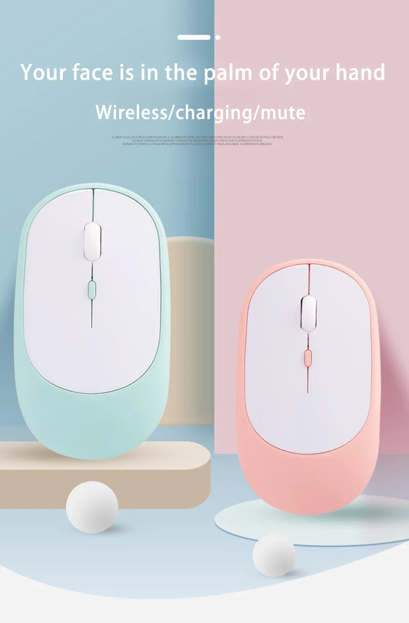 Lenovo trådløs genopladelig mus – dual-mode (2,4G + Bluetooth), lydløst klik, justerbar DPI (800-1600)