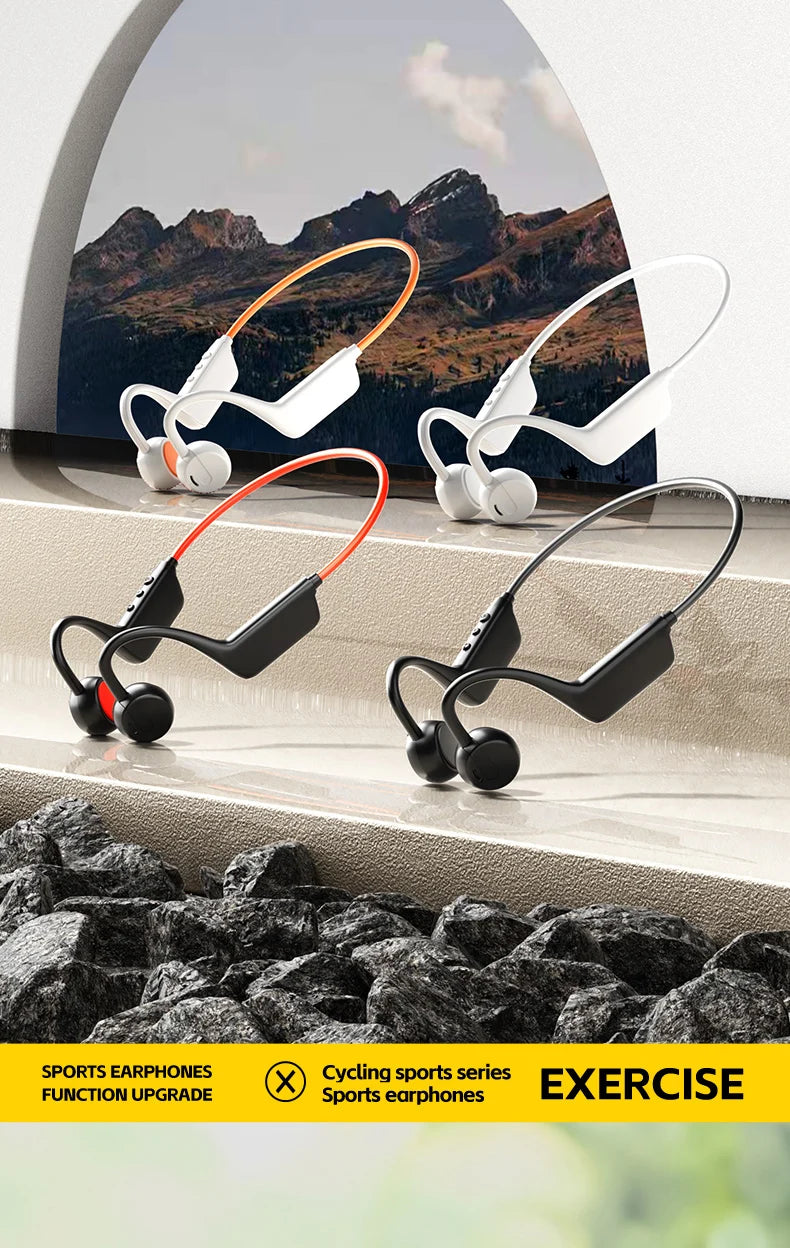 OnePlus Knochenschall Bluetooth Kopfhörer – Kabelloses Open-Ear Headset, Freisprechfunktion, Wasserdichte Sport-Kopfhörer mit Mikrofon