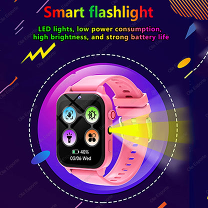 Kinder-Smartwatch mit 1,83"-Display, Kamera und 18 Spielen
