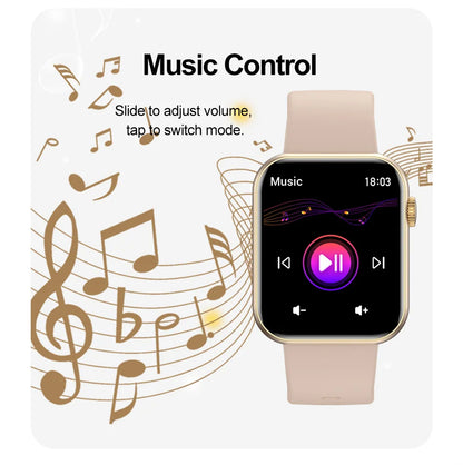 Damen-Smartwatch mit vollständiger Touch-Funktion und Bluetooth-Anruffunktion – Wasserdichter Fitness-Tracker und Sportuhr für Damen