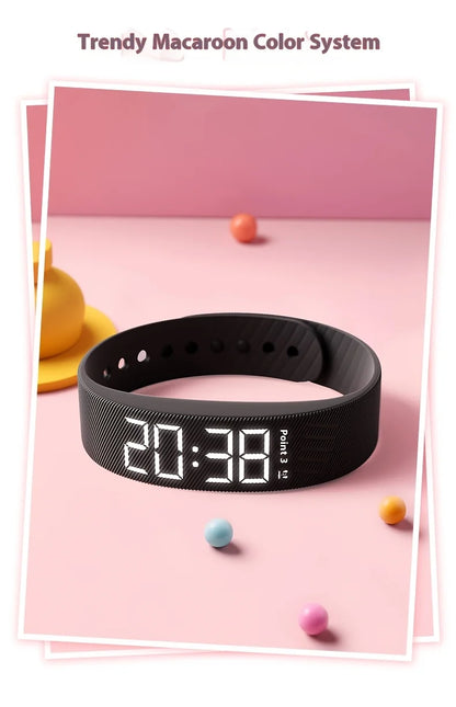 Herren- & Damen-Fitness-Smartwatch – Schrittzähler, Multi-Sport-Modi, Pedometer & stilvolles elektronisches Armband