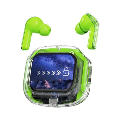 True Wireless Bluetooth 5.4 Earbuds – ANC Noise-Cancelling, HD Stereo Bass, Gamer Headset with LED Touch Control