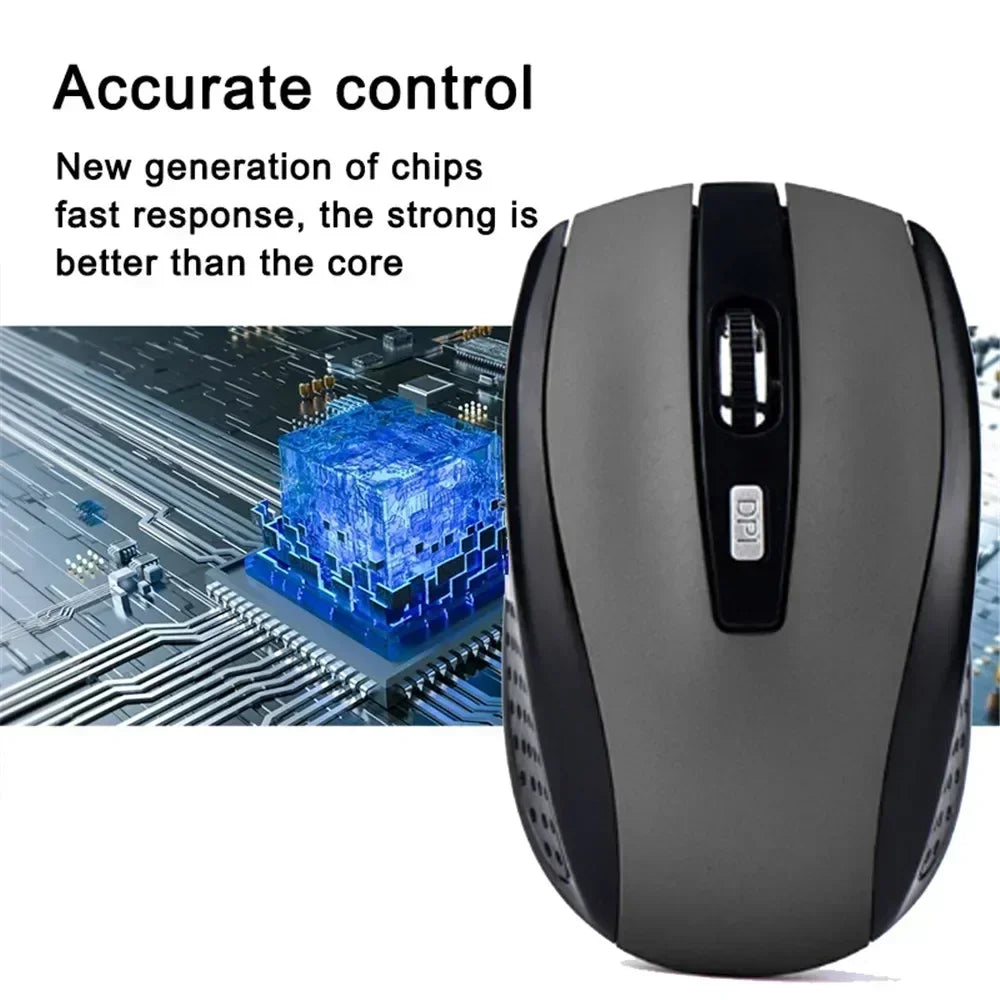 Kabellose 2,4G ergonomische Maus – wiederaufladbar, einstellbare DPI bis zu 1600, tragbar für Laptop & MacBook