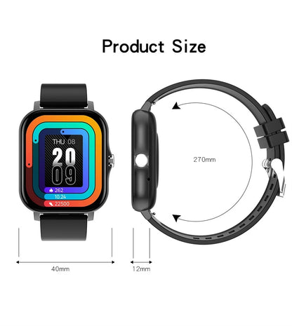 1,83" HD Smartwatch med Bluetooth-opkald og notifikationer – Sportstilstande, musikstyring, til Android og iOS (Unisexgave)