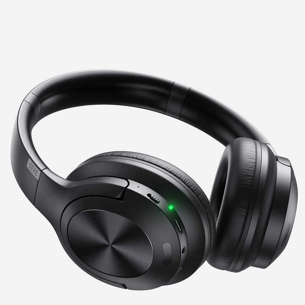 QERE E80 Kabellose Over-Ear-Kopfhörer – Bluetooth 5.3, ANC-Geräuschunterdrückung, Hi-Res Audio, 70 Std. Wiedergabezeit, 40-mm-Treiber