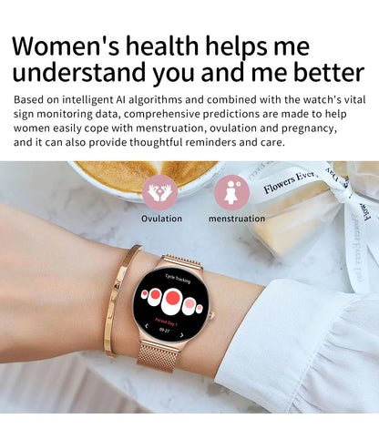1.43" Full Touch Smartwatch for Women with Bluetooth Calling – Fitness & Sports Watch, Stylish Ladies Gift (2025)