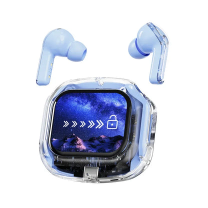 True Wireless Bluetooth 5.4 Earbuds – ANC Noise-Cancelling, HD Stereo Bass, Gamer Headset with LED Touch Control
