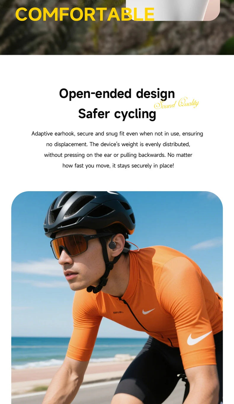 OnePlus Knochenschall Bluetooth Kopfhörer – Kabelloses Open-Ear Headset, Freisprechfunktion, Wasserdichte Sport-Kopfhörer mit Mikrofon