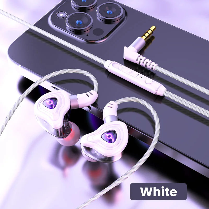 Hochwertige kabelgebundene In-Ear-Kopfhörer mit integriertem Mikrofon – für Telefon & Computer, 2 Farboptionen