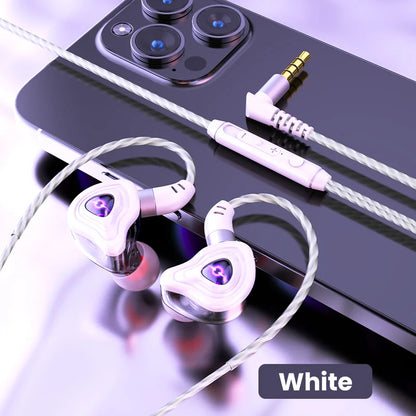 Hochwertige kabelgebundene In-Ear-Kopfhörer mit integriertem Mikrofon – für Telefon & Computer, 2 Farboptionen