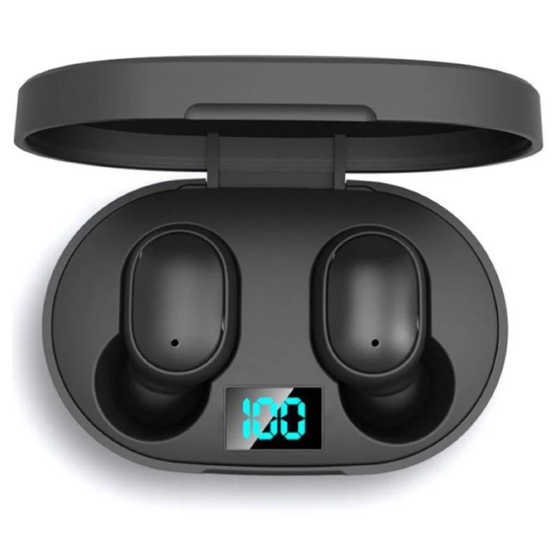 E6S TWS trådløse Bluetooth-øretelefoner – støjreducerende hovedtelefoner med HD-mikrofon